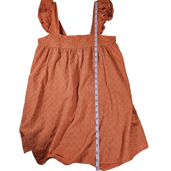 BB Dakota by Steve Madden Orange Lined Mini Dress, Square Neck, XS - Picture 13 of 13